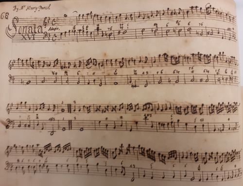 Sonata in G minor (Z. 780), as copied by Edward Finch