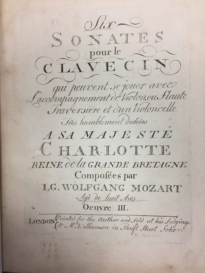 Mozart title page
